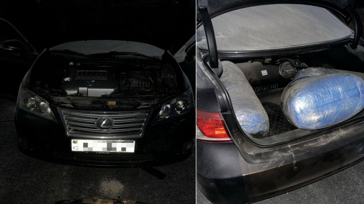 Наркокурьеры подожгли свой Lexus перед полицией, чтобы уничтожить улики