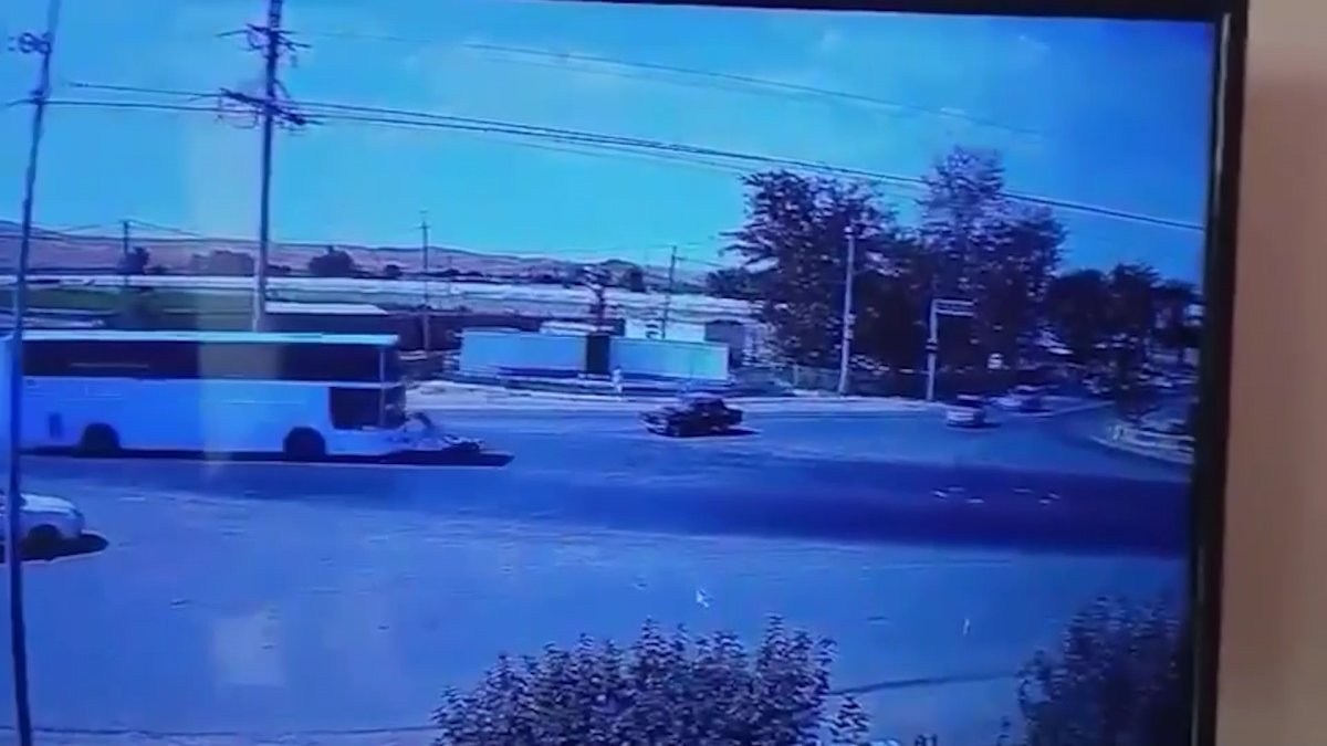 Түркістан облысында автобус пен мотоцикл соқтығысты