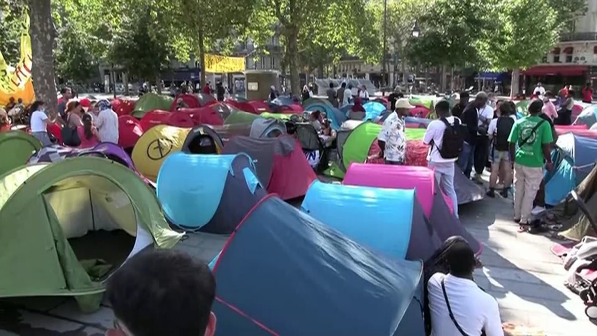 Бездомные оккупировали центр Парижа в разгар Олимпиады