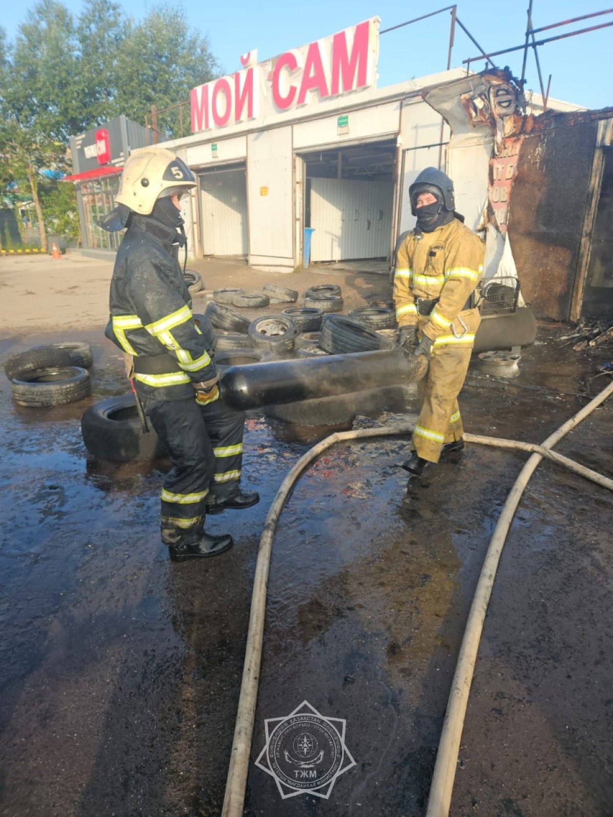 Автосервис едва не взорвался в Астане