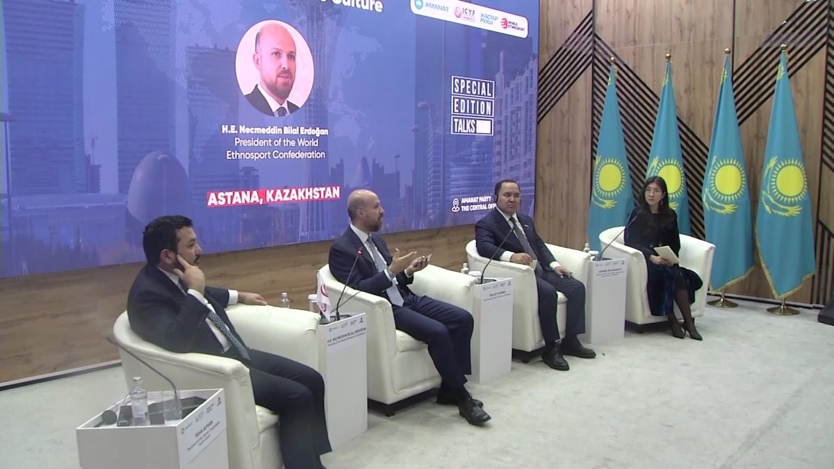 Дүниежүзілік этноспорт конфедерациясының президенті Біләл Ердоған ел  жастарымен кездесті