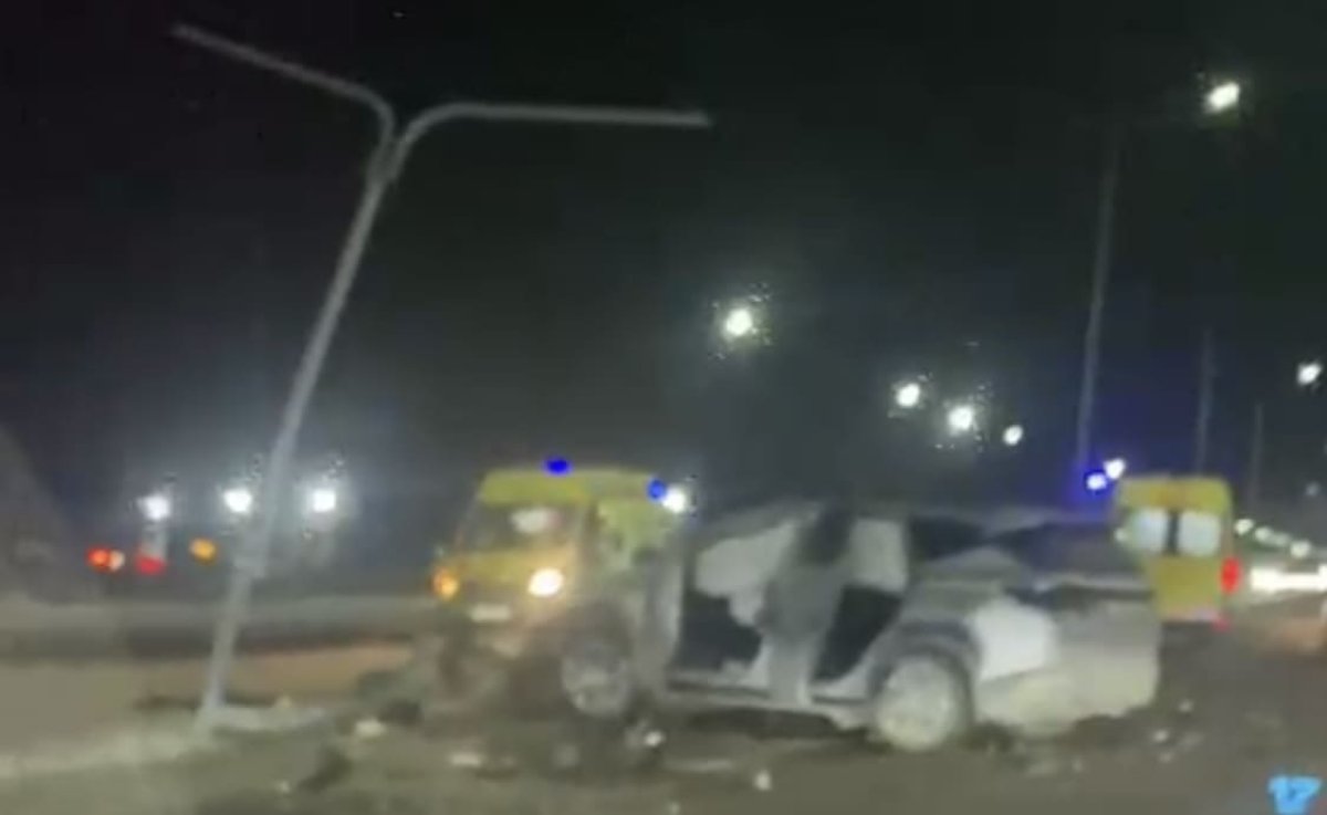 Жуткая авария с участием двух авто произошла на объездной дороге Астаны
