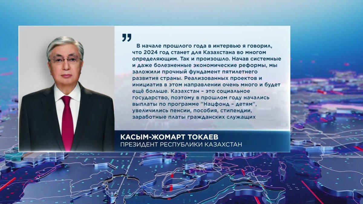 "Цель - укрепить экономику и суверенитет": Президент подвел итоги прошлого года и рассказал о планах