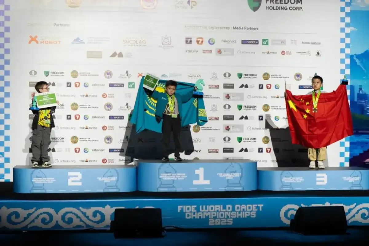 Жас шахматшылар Әлем чемпионатында 3 алтын жеңіп алды
