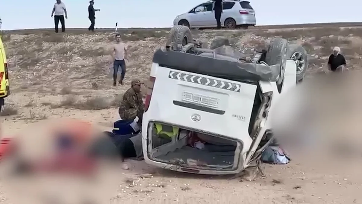 Десять человек погибли в страшном ДТП в Мангистауской области: водитель микроавтобуса арестован