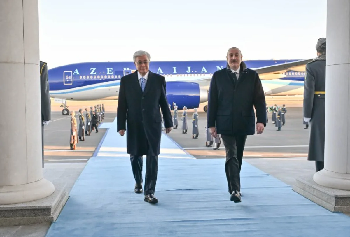 Әзербайжан Президенті Ильхам Әлиев Қазақстанға мемлекеттік сапармен келді