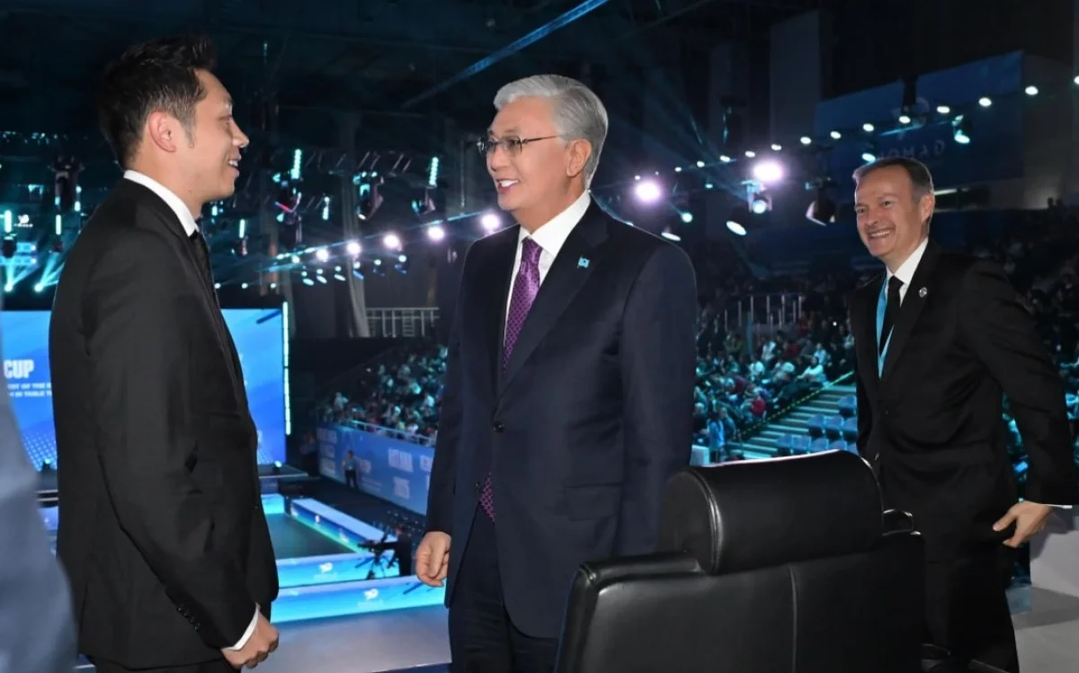 Президент үстел теннисі майталмандарымен әңгімелесті