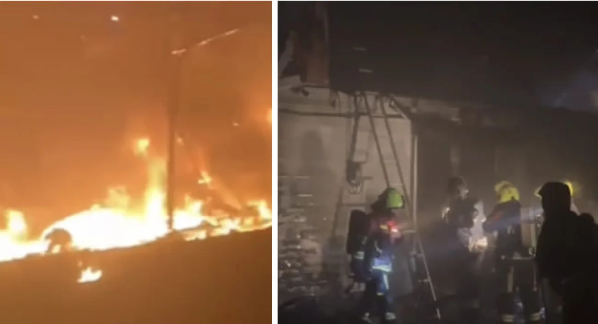 Крупный пожар произошел на столичном рынке