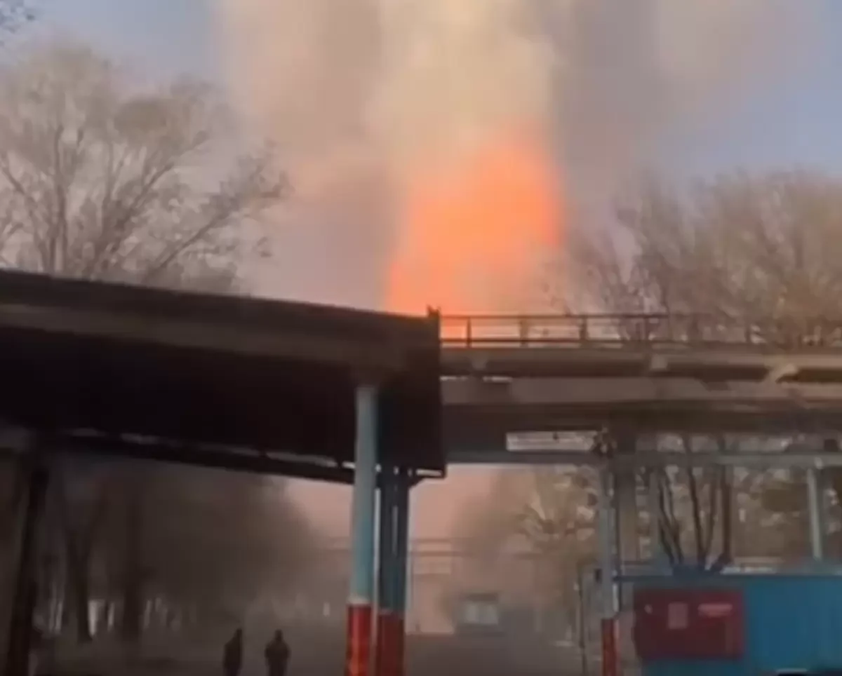 Таразда фосфор қоймасында жойқын жарылыс болды