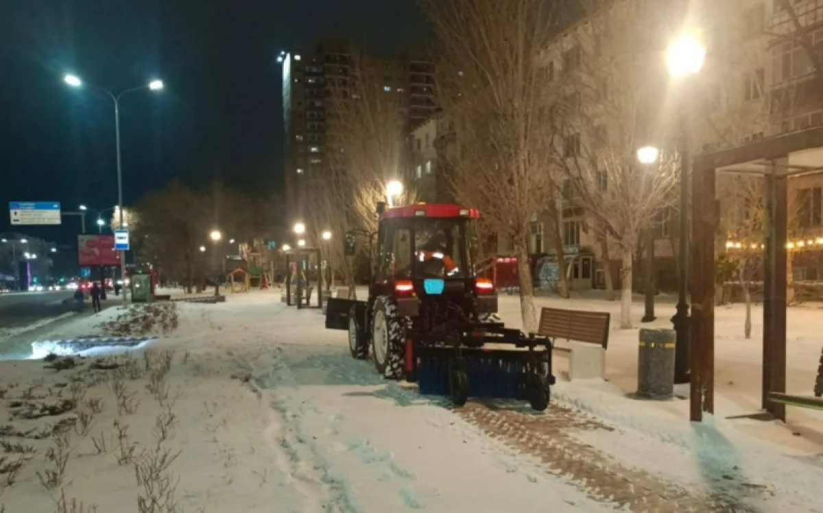 Қар күреу жұмысына 1200-ден астам арнайы техника жұмылдырылды