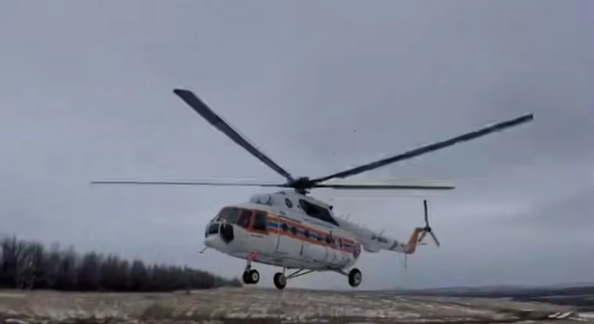 Новорождённого из Шемонаихи доставили в Усть-Каменогорск на вертолёте санавиации