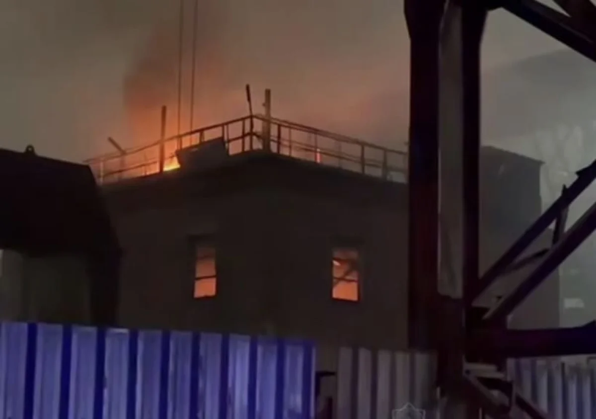 Пожар произошел на свинцовом заводе  в Усть-Каменогорске