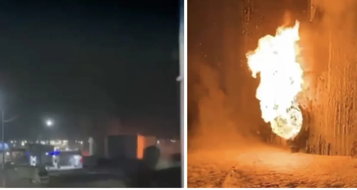 Пожар вспыхнул на нефтебазе в Туркестане