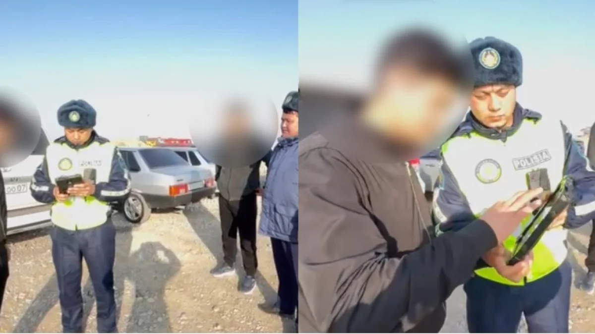 Свадебный кортеж с мигалками заметили в Туркестанской области