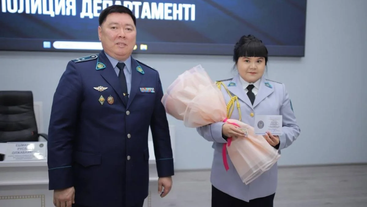 Атырауда аса ауыр қылмысты әшкерелеген полицейлер марапатталды