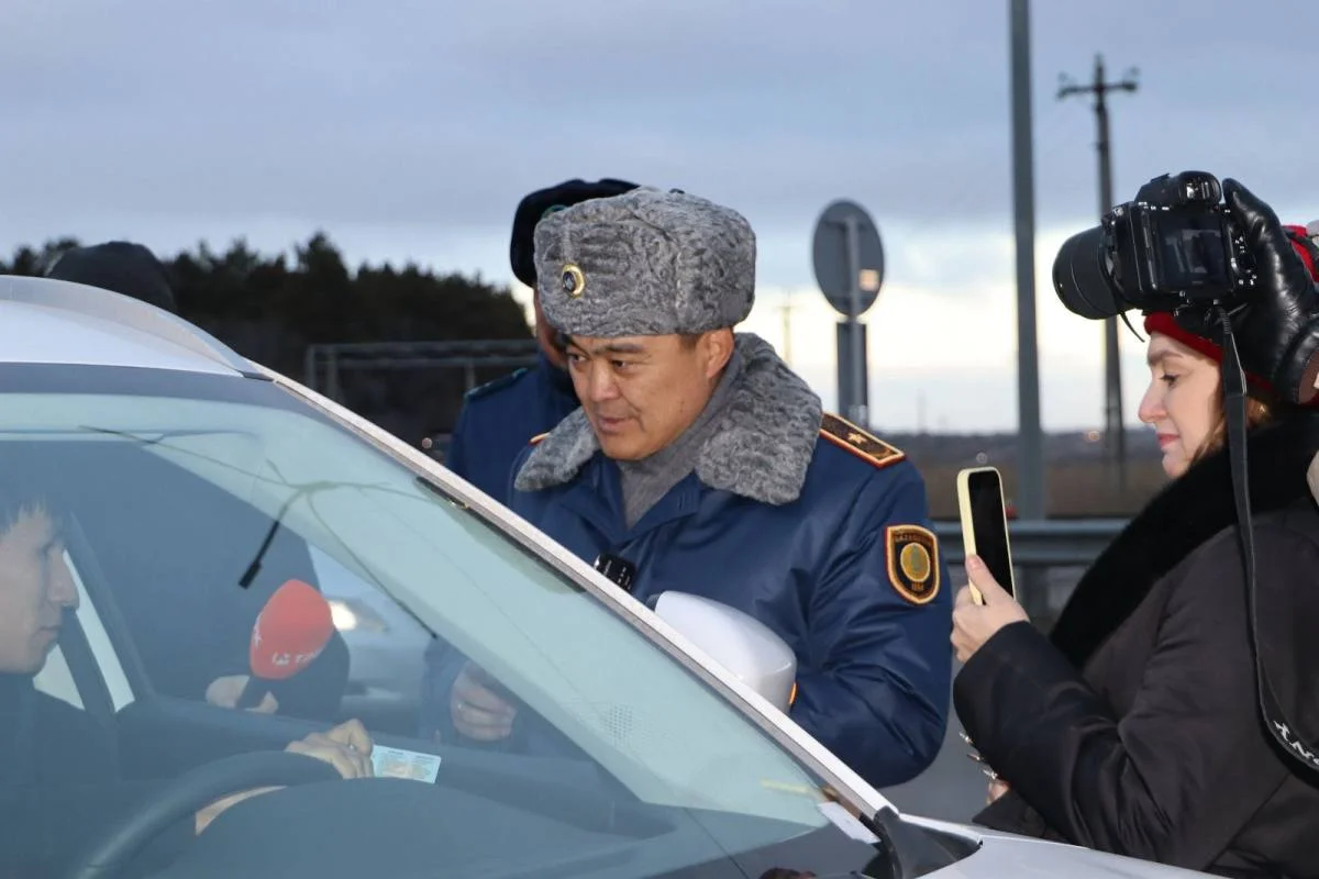 СҚО-да ПД бастығы қауіпті жол учаскелерін тексерді