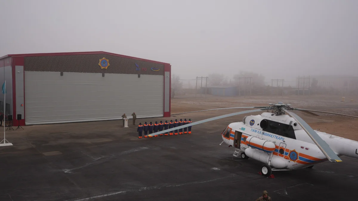 Ұлытау облысында Қазақстан ТЖМ бірінші авиациялық жасағы пайдалануға берілді