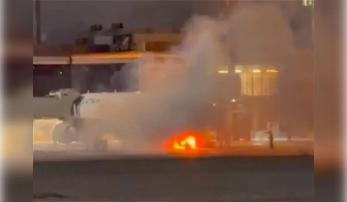 Бразилияда жолаушылар ұшағы өртенді