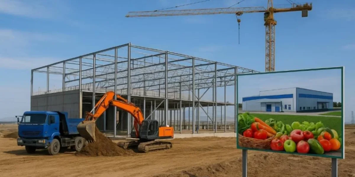 Алматы облысында жылына 70 мың тонна көкөніс пен жеміс өсірілетін зауыт салынады