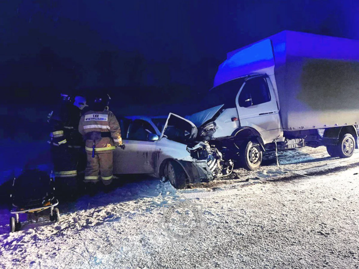 ТЖМ қызметкерлері жол-көлік оқиғасы кезінде адамды құтқарды