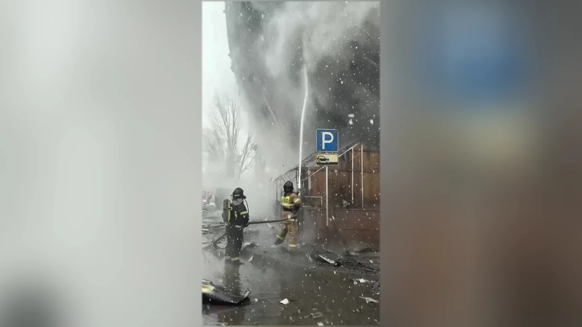 Пожар в столичном Cinema city произошел сегодня утром