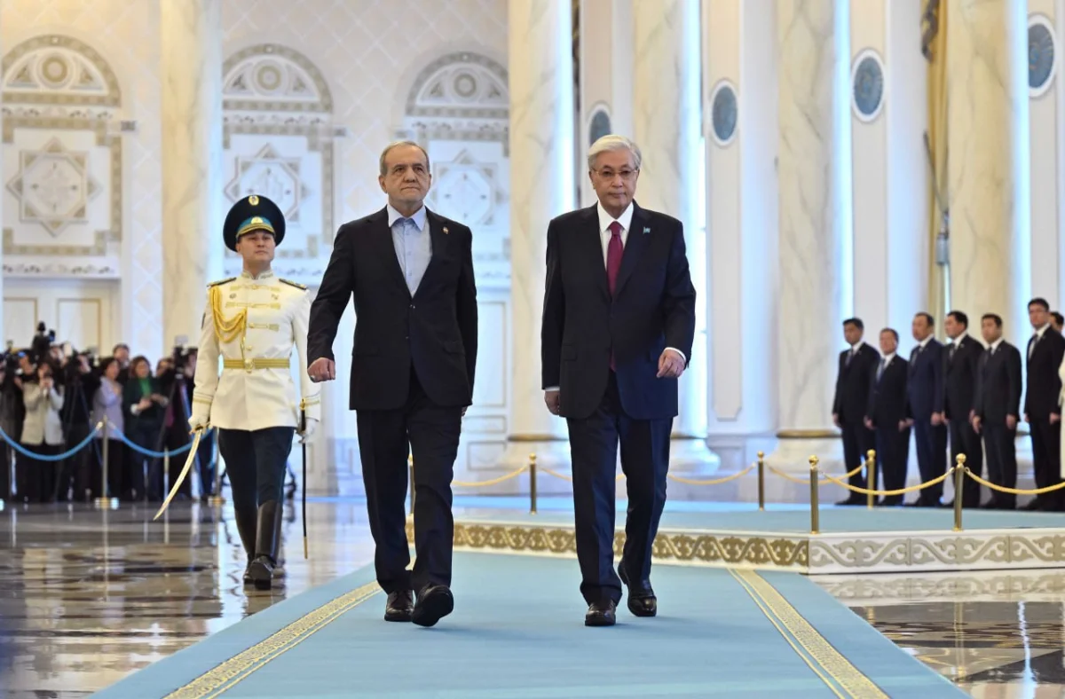 В Акорде прошла церемония встречи президента Ирана Масуда Пезешкиана (ВИДЕО)