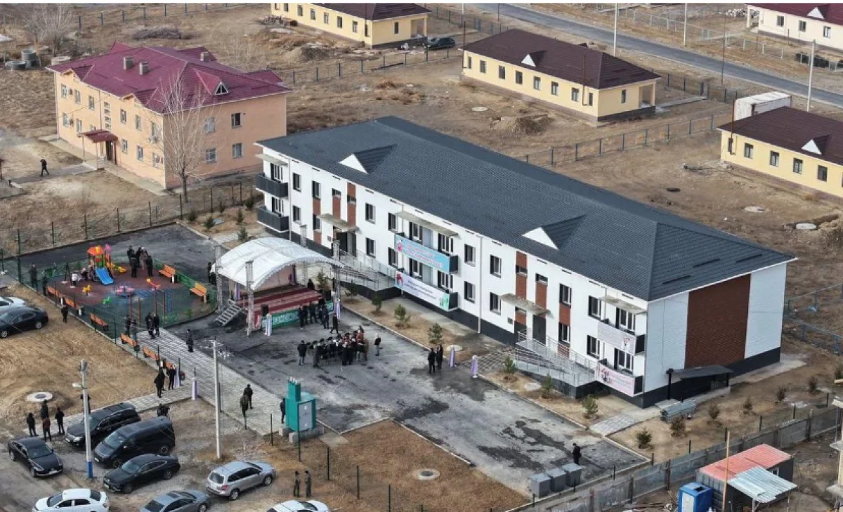 Ко Дню Независимости в Туркестанской области построили новый дом для семей из аварийного жилья