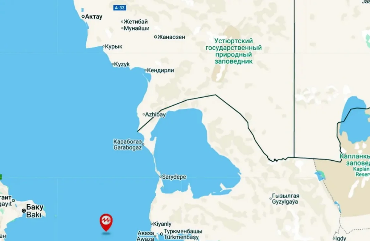 Новое землетрясение зафиксировано в Каспийском море