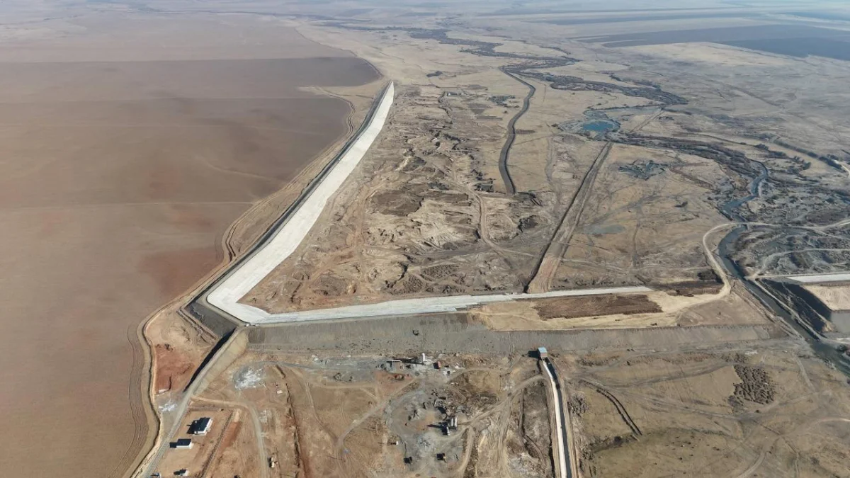 В Туркестанской области завершается строительство двух новых водохранилищ