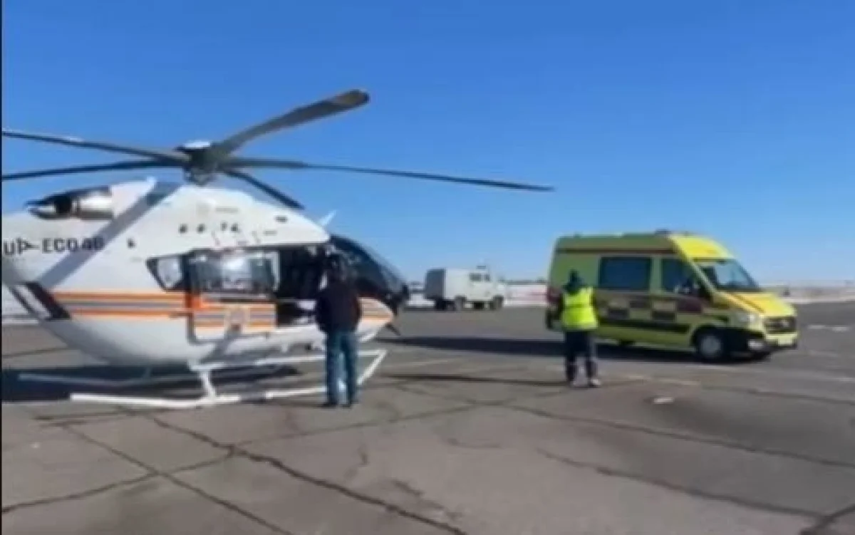 ШҚО-да жүкті әйел тікұшақпен ауруханаға жеткізілді