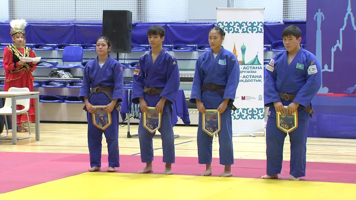 В столице прошли поединки казахстанских и российских дзюдоистов