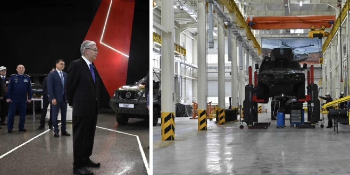 Президенту показали предприятие по производству бронемашин