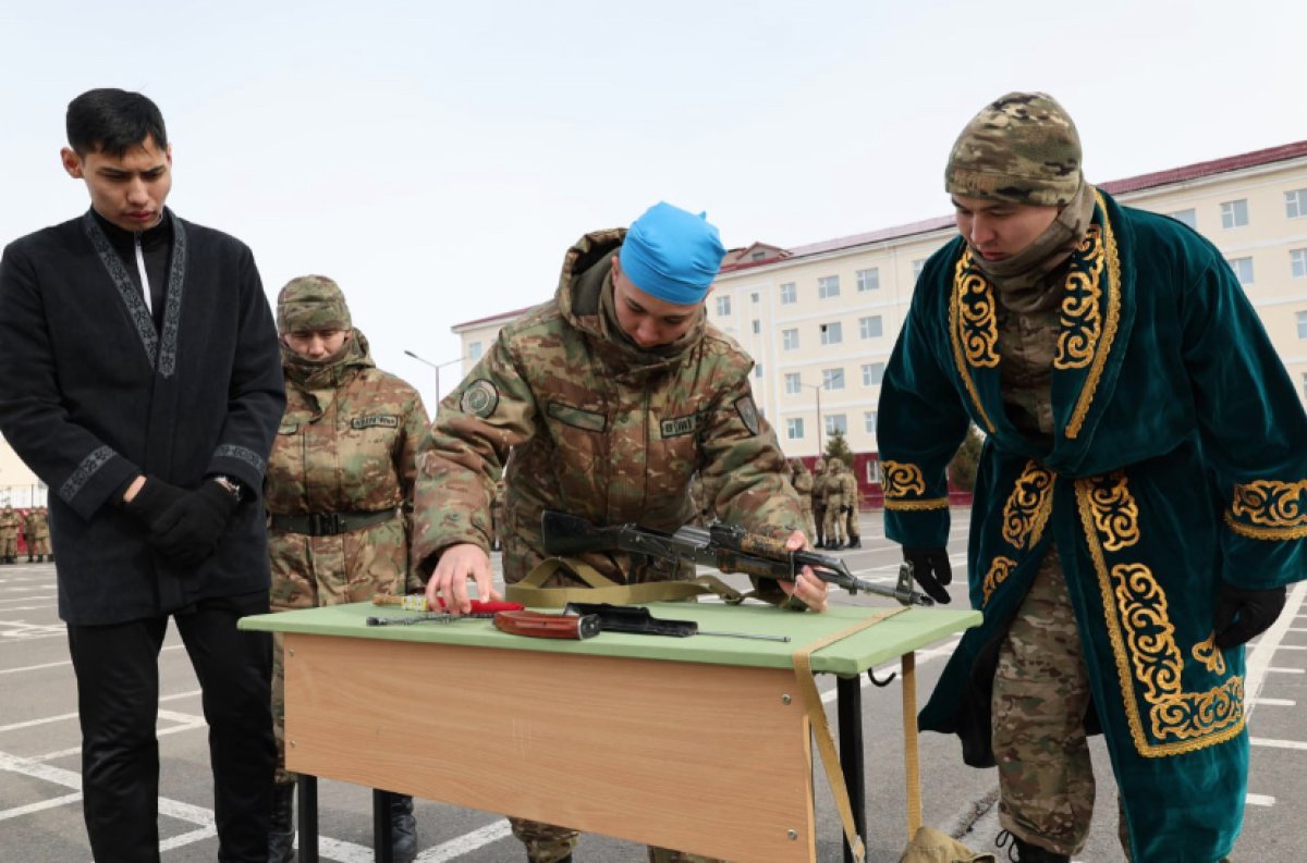 В воинской части 5573 Национальной гвардии прошла военно-спортивная эстафета в честь Наурыза