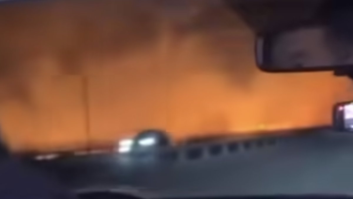 Крупный природный пожар произошел в Павлодарской области