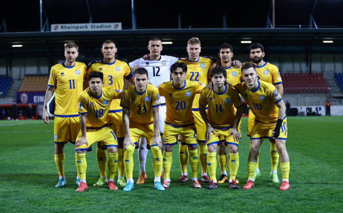 Сборная Казахстана одержала победу отборочном матче на ЧМ-2026 по футболу