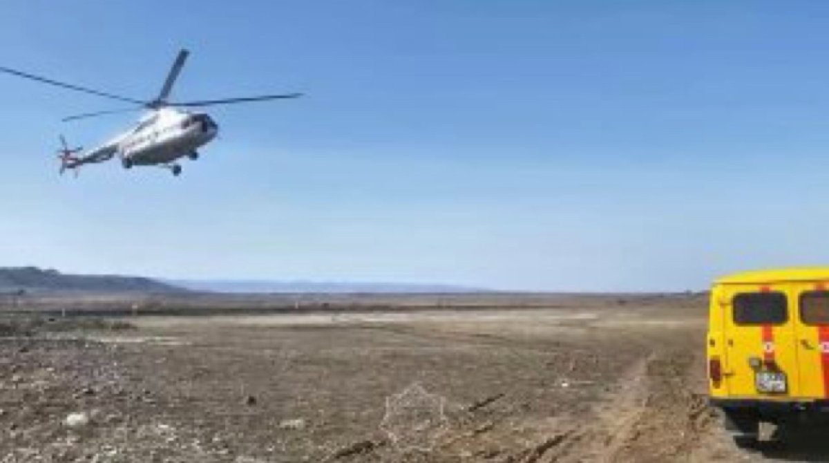 Тяжелобольную сельчанку доставили вертолётом в больницу Усть-Каменогорска