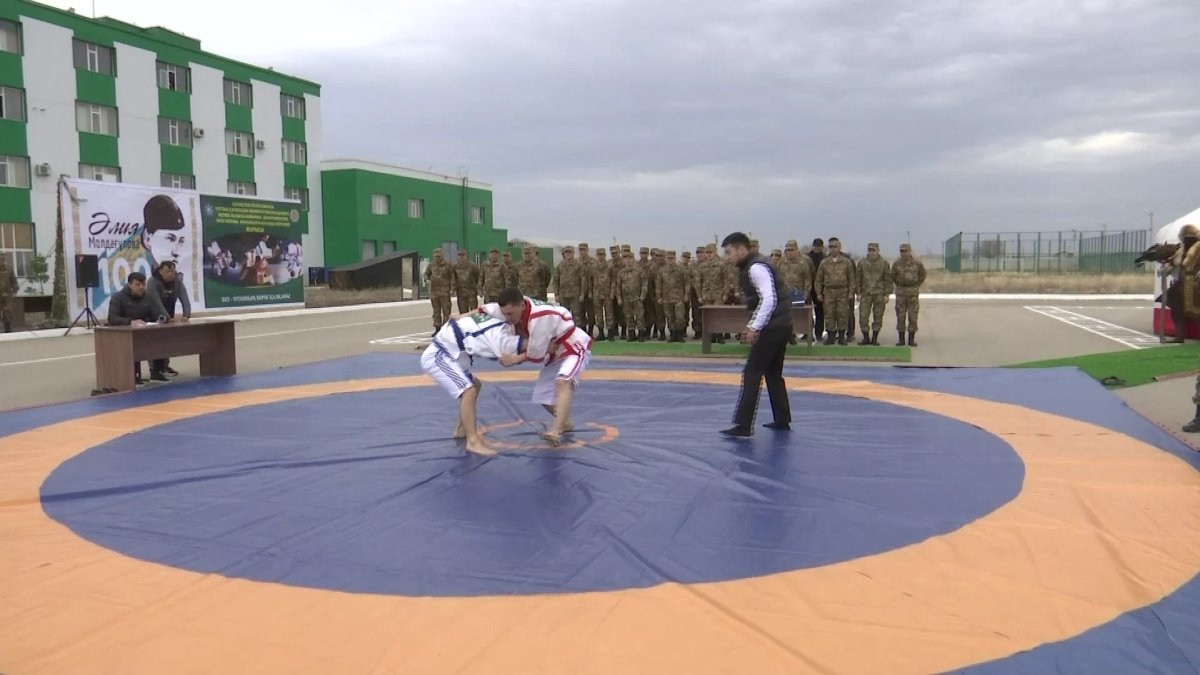 Соревнования по қазақша күрес среди пограничников стартовали в Актобе
