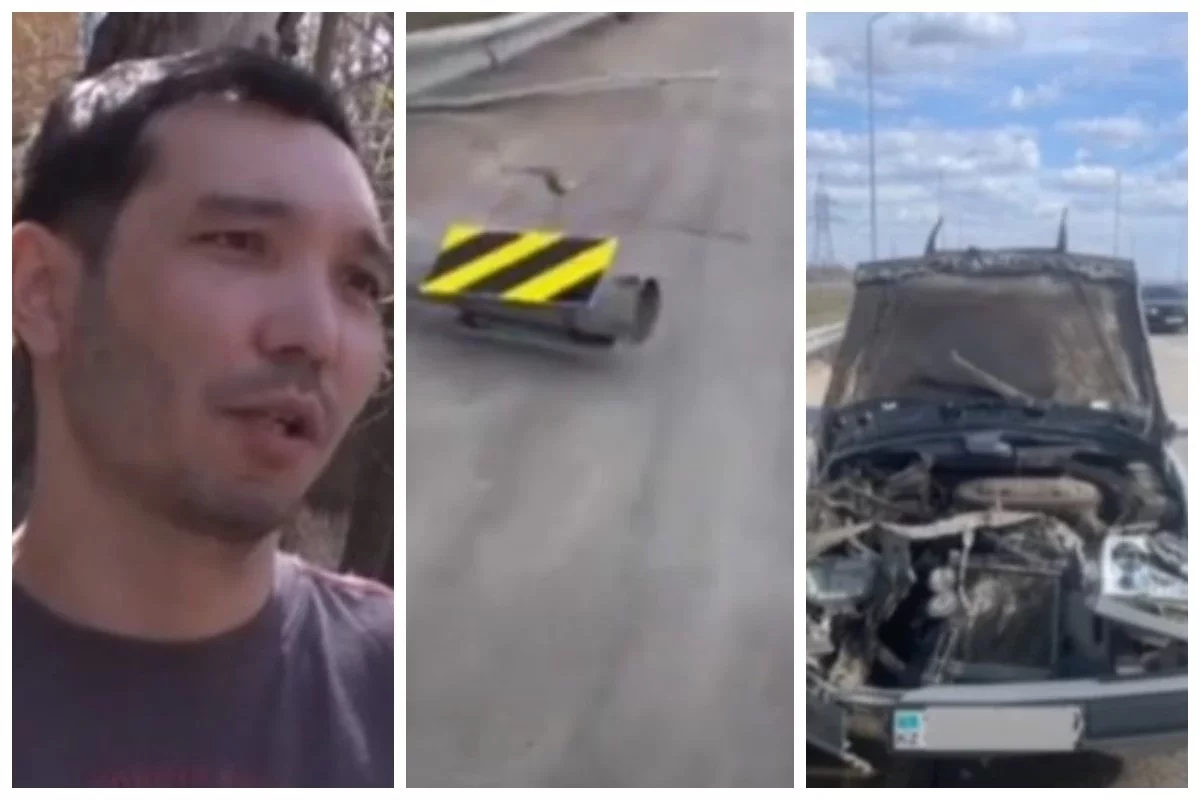 Қазақстандық жүргізуші тас жолда зақымданған көлігі үшін "Қазавтожолды" сотқа бермек