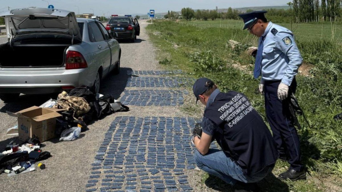 Түркістандық полициялар 12 мыңнан астам трамадол таблеткасын тәркіледі
