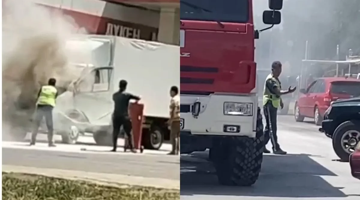 Алматы облысында патрульдік полицей жанармай бекетіндегі жарылыстың алдын алды