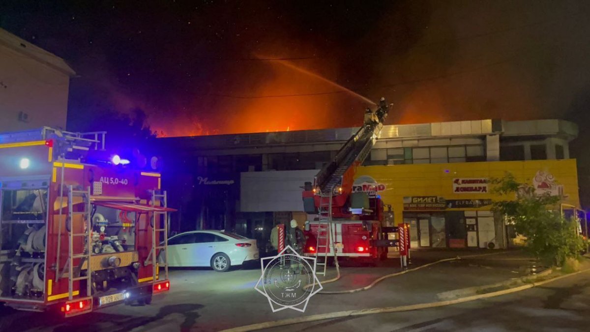 Кафе горело в Шымкенте