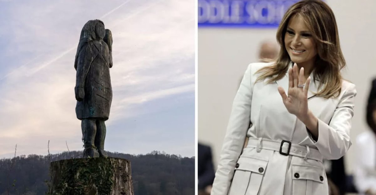 Полиция ищет пропавшую статую Мелании Трамп в ее родной Словении