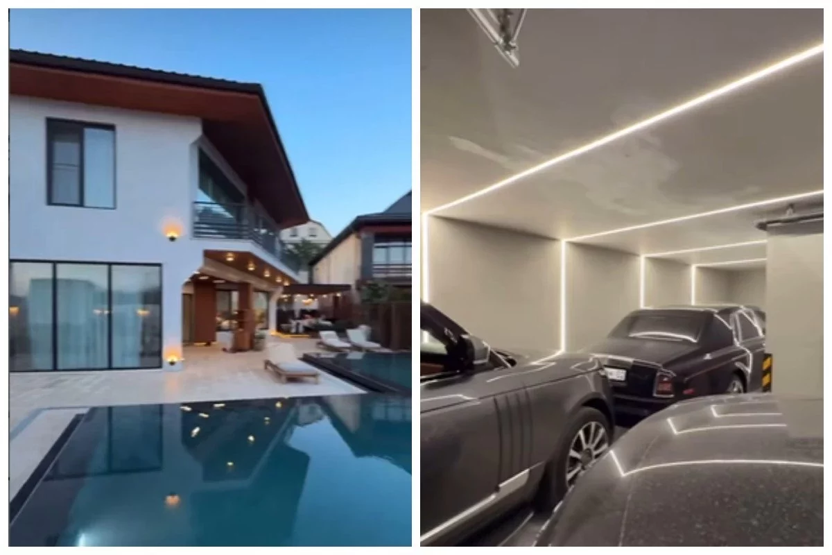 "Екі Range Rover мен Rolls-Royce бар": Әнші Бүркіттің зәулім үйі ел назарын аударды