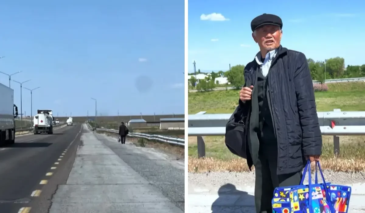 «Мойнында 489 544 теңге қарызы бар»: айдалада жаяу қалған қартқа шенеунік көмектескен