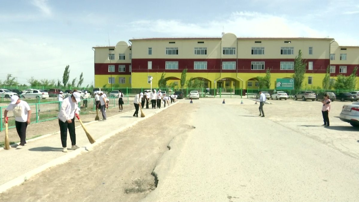 В Шиелийском районе Кызылординской области благоустроили улицу имени ветерана войны Имантая Алдабергенова