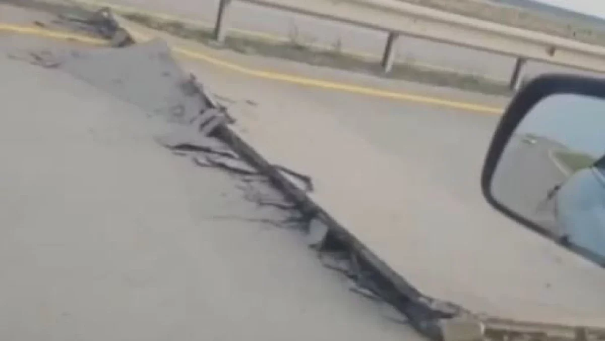 Астана-Павлодар ақылы жолында ыстықтан бетон плиталар көтеріліп кетті