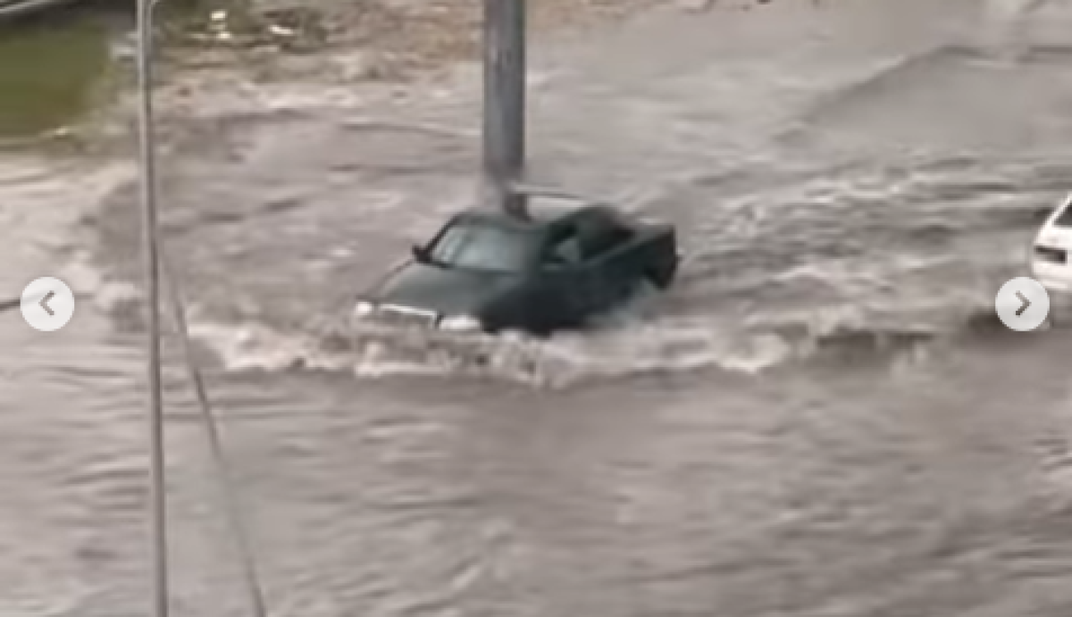 Кокшетау затопило из-за мощного ливня