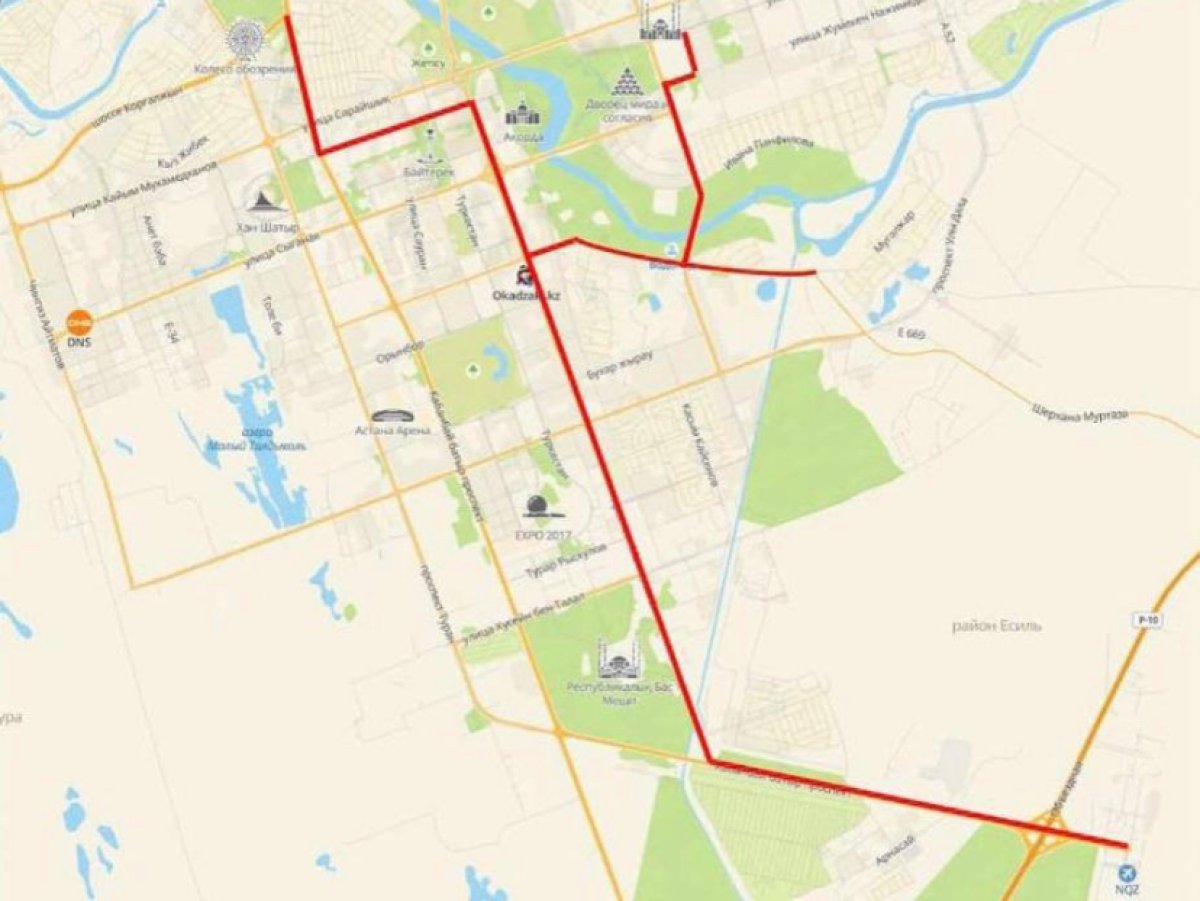 В Астане перекроют улицы на время заседания Делового совета «Китай – Центральная Азия»