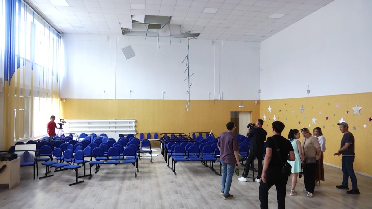 Қызылжарда түлектермен қоштасу рәсімінде мектептің төбесі құлады