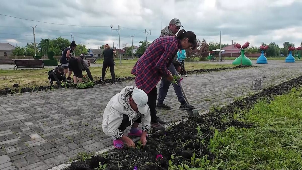 Благоустройство территорий провели эко - активисты в нескольких регионов страны в рамках акции «Таза Казахстан»